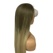 Balayage Wig 13"x6” Lace Front Human Hair Highlight Straight Wig