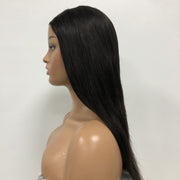 Glueless  Straight Natural Color U-part  For Black Women Human Hair Wigs