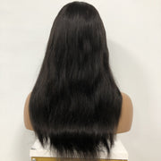 Glueless  Straight Natural Color U-part  For Black Women Human Hair Wigs