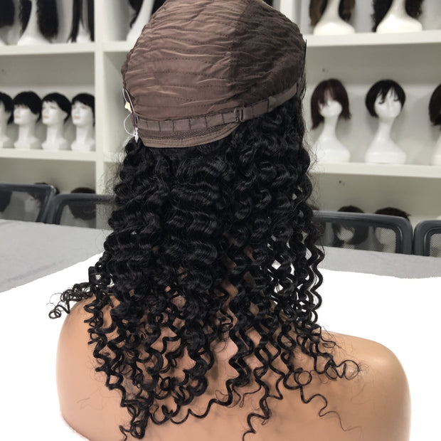 Loose Deep Wave Wig  Lace Closure Wig for Women Hd Lace Natural Black