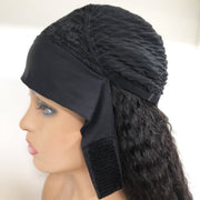Kinky Curly Headband  for Black Women None Lace Front Wigs Human Hair