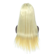 Loks Real Looking 613 Blonde Straight Lace Frontal Wig Human Hair - Lokshair