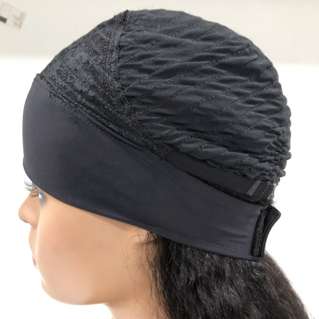 Kinky Curly Headband  for Black Women None Lace Front Wigs Human Hair