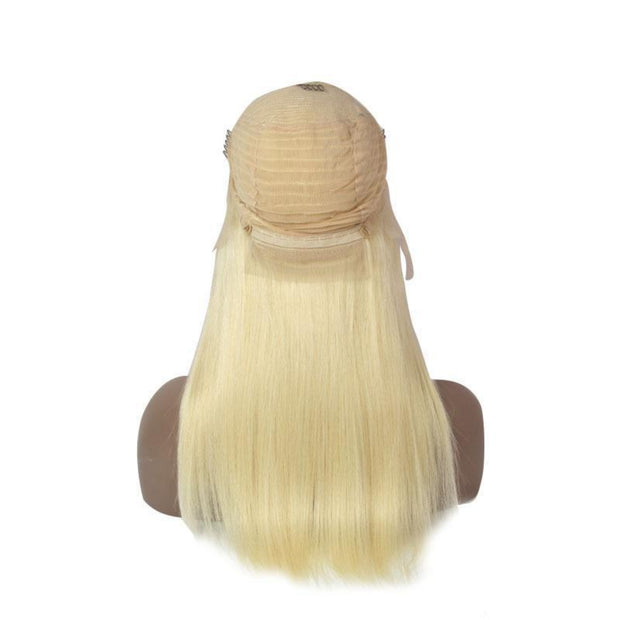 Loks Real Looking 613 Blonde Straight Lace Frontal Wig Human Hair - Lokshair