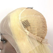 Loks Real Looking 613 Blonde Straight Lace Frontal Wig Human Hair - Lokshair
