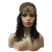 Curly Full Lace Wigs Natural Black Color Virgin Hair - Lokshair