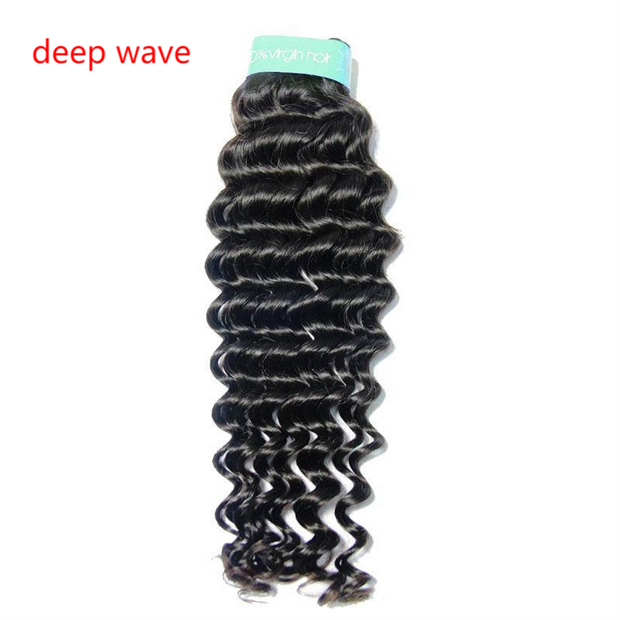 1Pc 12A Water Deep Wave Afro Kinky Italian Curly Straight kks Human Hair Bundle
