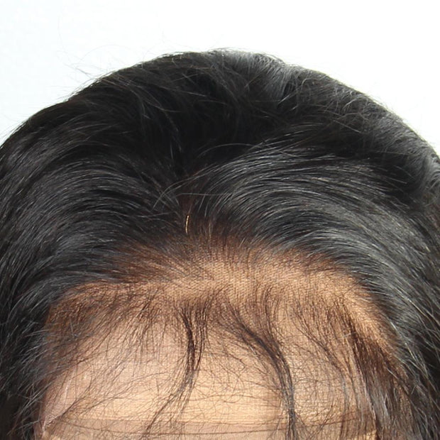 Loks Long Human Hair Straight Lace Front Wig With Baby Hair - Lokshair