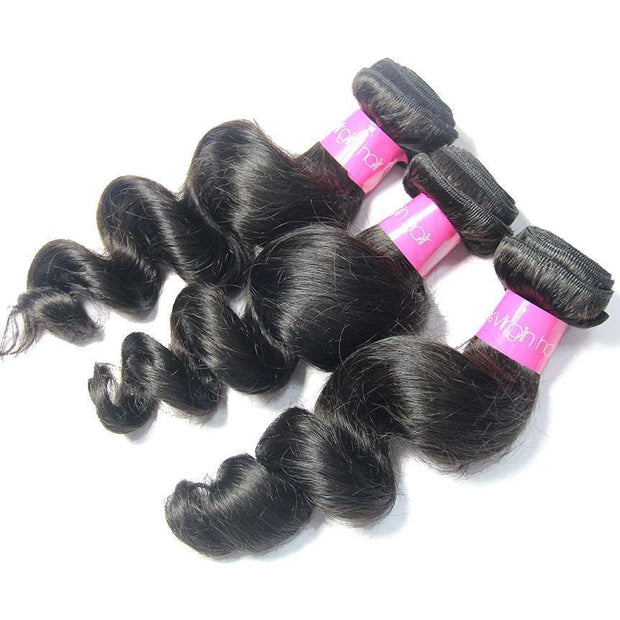 Loks Wholesale Brazilian Loose Wave Cuticle Aligned Hair 3 Bundles - Lokshair